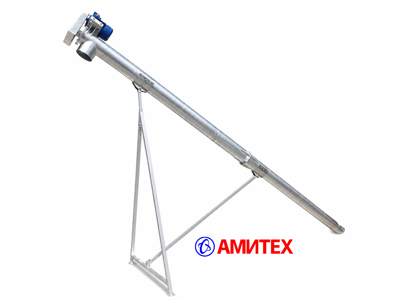 Шнек горячеоцинкованный AMI 200/6 с мотором 3 кВт, 380В, 6,78А, 1400 об/ мин, IP 55