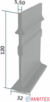 Профиль плоский из стеклопластика 120 мм х 32 мм