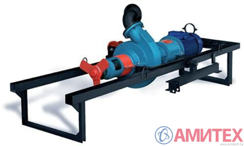 Насос НЖН-200А с дв.22/1000 (рамный вариант) со шкафом управления, с рукавом (Dy-125,6м) ручной лебедкой. Глубина погружения 3,5 м.