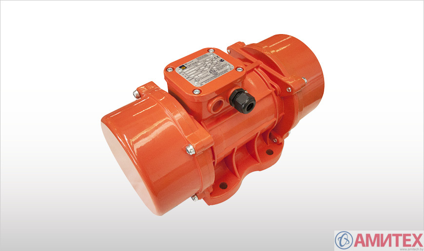 Вибратор бункера с крепежными элементами к бункеру