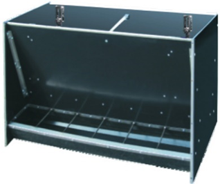 Кормовой аппарат ящичного типа двухсторонний для доращивания на 14 кормомест,1400*600*750мм