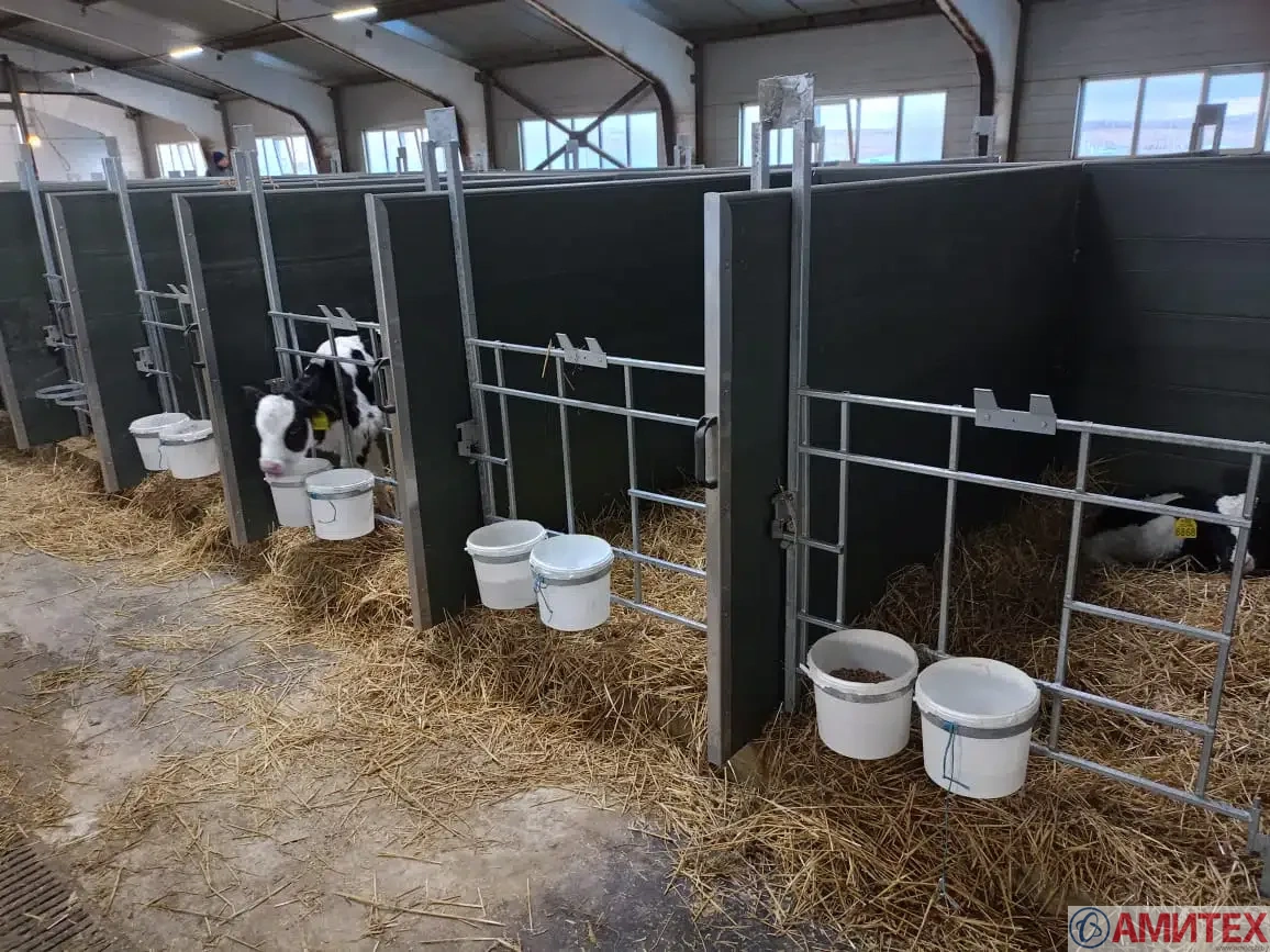 Бокс из ПВХ для телят, 1500х1200х1000, с выдвижными стенками