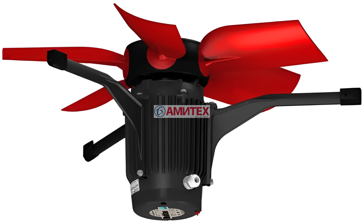 Вентилятор шахтный P6D71 трехфазный Ø710 мм, 380В, 50Гц, 690 Вт, 1,4А(Y), 945 об/мин, 15300 м3/ч