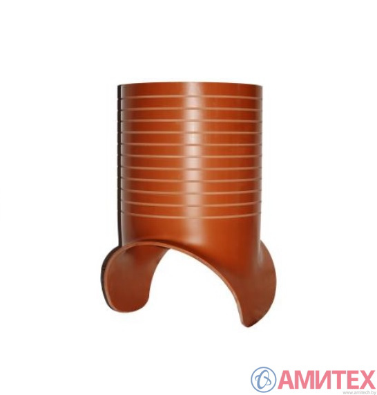 ПВХ 250 мм седло с насечкой для навозоудаления