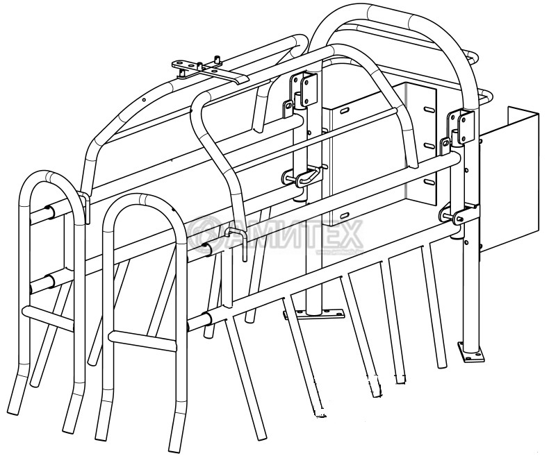 Станок горячецинкованный для свиноматки прямой