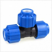 Тройник компрессионный ПНД 20х20х20