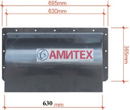 Колпак ветрозащитный для приточного клапана 600*300мм