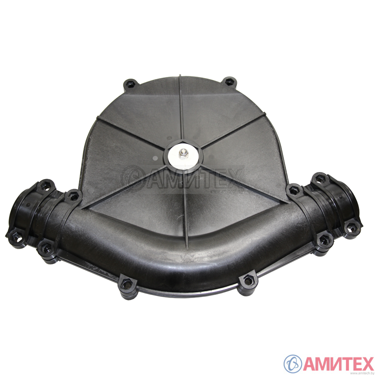 Поворотный угол 135° с литым чугунным колесом