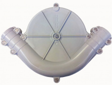 Угол поворотный 90° пластиковый для системы 50мм