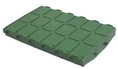 Пластиковая сплошная решетка для свиноматок 600х400 мм