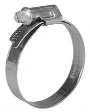 Хомут трубный 62/82, оцинкованный