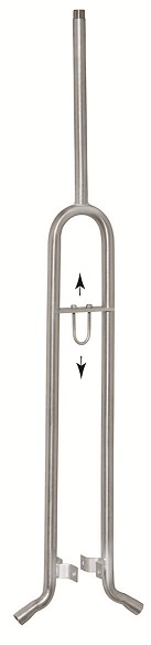 Труба 1/2" изогнутая на 180 ° под 2 поилки