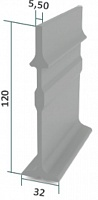 Профиль плоский из стеклопластика 120 мм х 32 мм