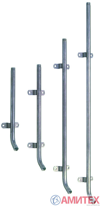 Трубка 750 мм (наруж/внутр резьба 1/2") с креплениями