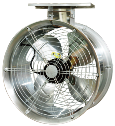 Осевой вентилятор в корпусе из нерж.стали Ø500мм, DLF-500
