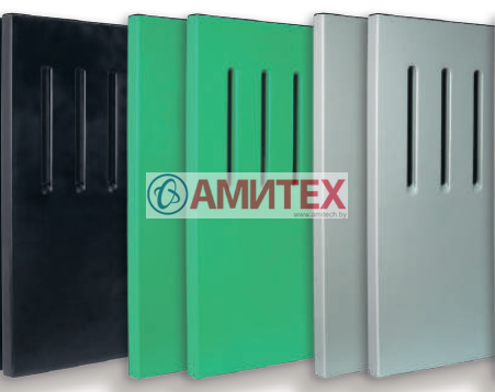 Пластиковая панель сплошная с вент. отверстиями толщиной 50 мм, высотой 1000 мм, длинной 1200 мм для набора ограждения необходимой длинны 