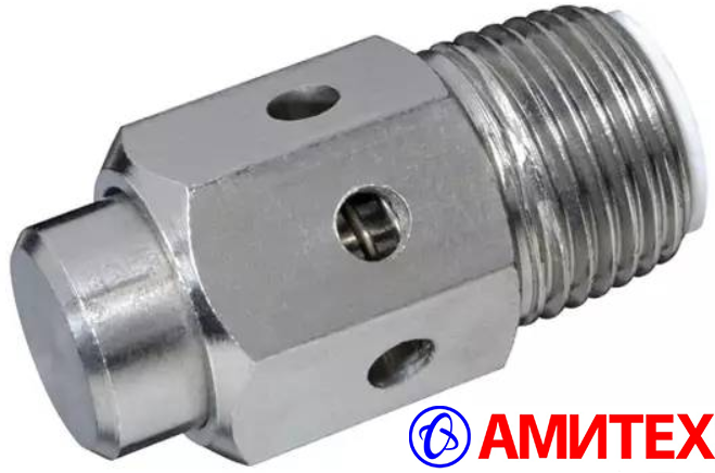 Спрей-поилка 1/2" с 3-мя боковыми отверстиями для свиноматок нерж. сталь, произв-ть 8 л/мин