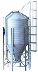 Оцинкованный бункер для корма 12,5м3