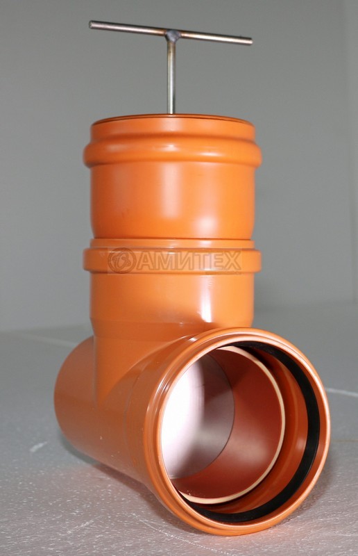 Шиберная задвижка ПВХ Ø160