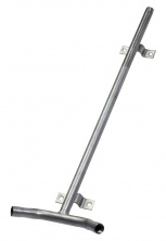 Труба 1/2" под 2 поилки,660мм с держателями