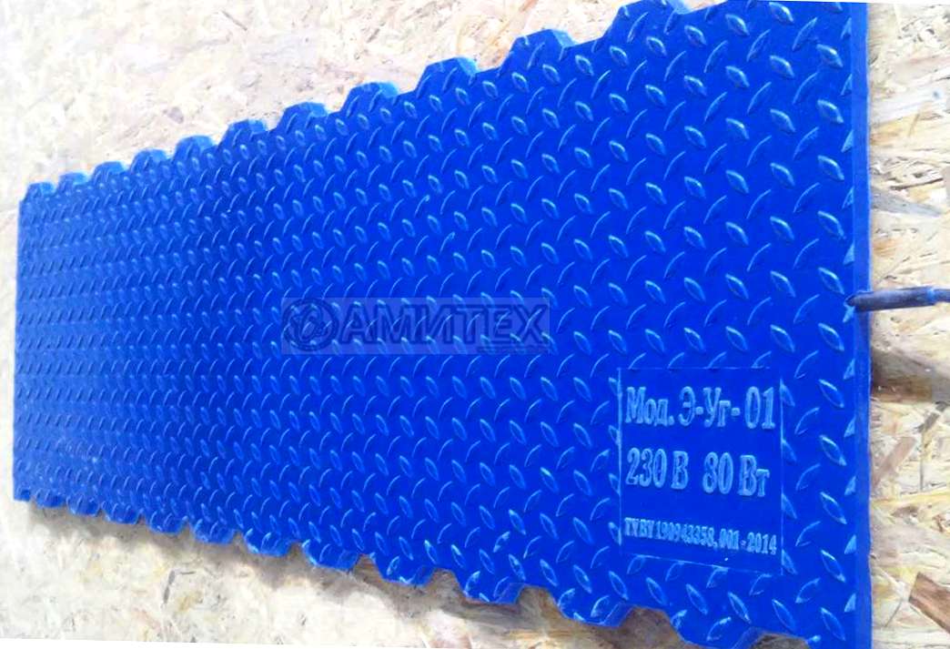 Коврик для обогрева свиней 1200х400х16