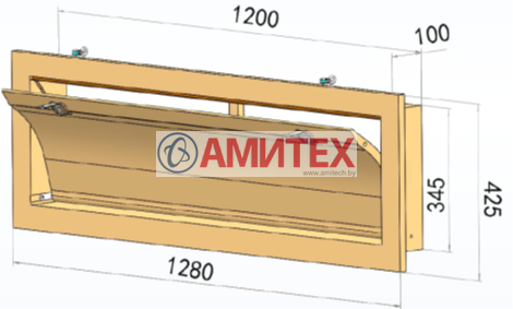 Клапан приточный 3320 м3/час при 10Па (5633 м3/час 25Па)
