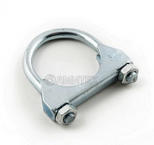 Зажим трубы 89 мм с ответным упором и 2-мя гайками