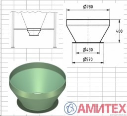 Нижняя горловина бункера MOD57