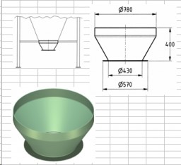 Нижняя горловина бункера MOD57