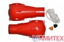 Переходник с кормовой трубы 127 мм с заслонкой