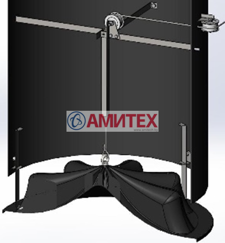 Механизм подьема/опускания для шахты Ø 920мм сервомотором короны распределения воздуха