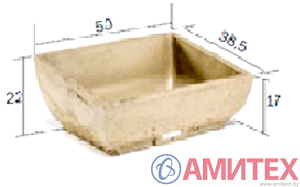 Корыто полимербетонное прямое одиночное  длиной 500 м