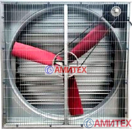 Осевой вентилятор 1380х1380х400 мм, 3x380В/50 Гц, 44000 м3/ч