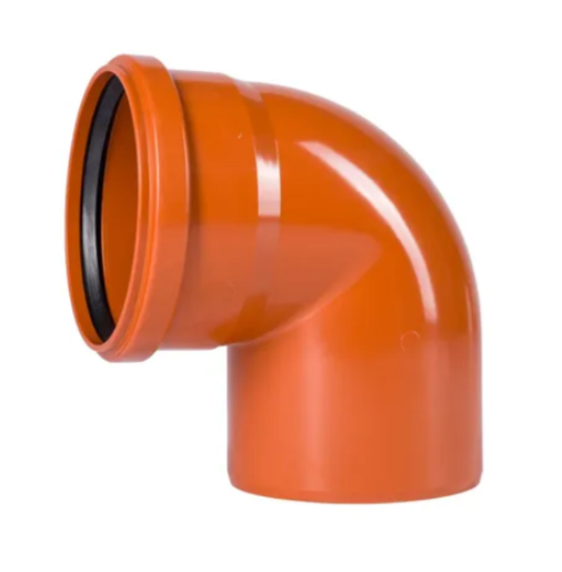 Отвод НПВХ 160х87,5 наружная канализация 