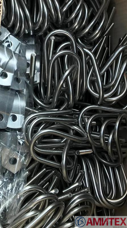 Хомут диагональный Ø 90 мм для крепления труб на ферме