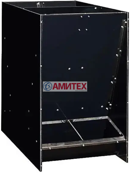 Кормовой аппарат ящичного типа двухсторонний для откорма на 4 кормоместа 600*750*1000мм, объемом 240 л, предназначен до 40 голов