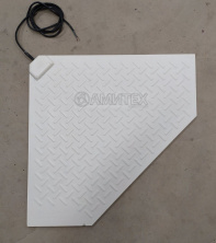 Коврик для обогрева поросят угловой 680x680x660x9