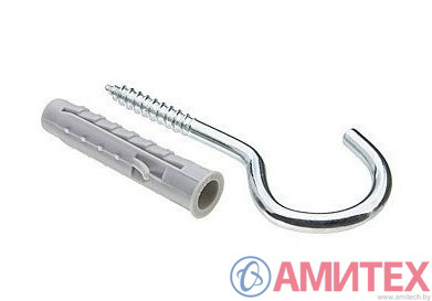 Шуруп-полукольцо с дюбелем, запчасти для фермерского хозяйства