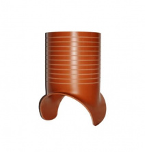 ПВХ 250 мм седло с насечкой для навозоудаления