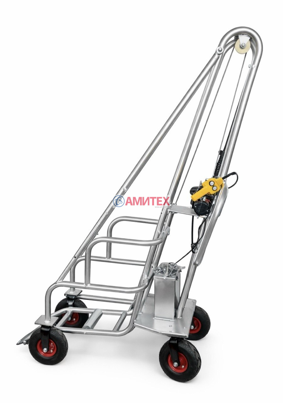 Тележка стальная (с полимерным покрытием) для перевозки туш животных весом до 800кг