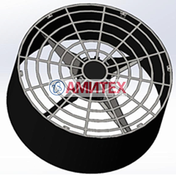 Вентилятор разгонный P6E63 однофазный Ø630 мм на постоянных магнитах, 11000 м3/ч