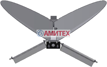 Клапан мотыльковый для шахты Ø 680 мм