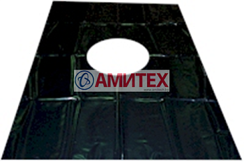 Гидроизоляция шахты ПВХ толщиной 0,8мм, размером 1,5*2м