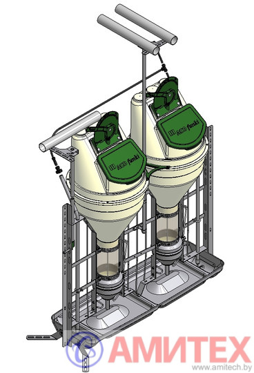 Автоматическая кормушка HUNTER FISHER FEEDER 6 В черного цвета