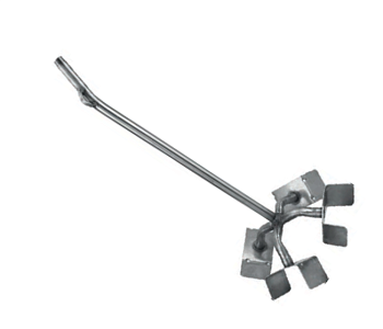 Кронштейн свободно висящий из нержавеющей стали, труба 1/2 дюйма, 620 мм, 4-х сторонний патрубок, изогнутый на 30°