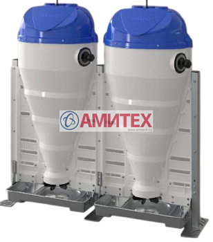 Двойной кормовой аппарат TURBOMAX 200л для доращивания / откорма (7-130кг / 30-130кг) 