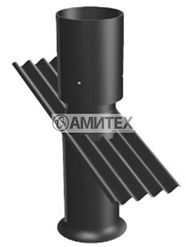 Шахта вытяжной вентиляции (без вентилятора) пластиковая толщиной 4мм  Ø1270мм высотой 2м