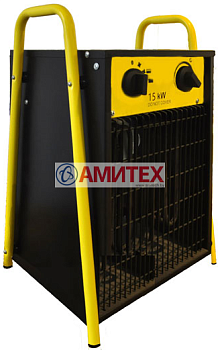 Электрический промышленнный нагреватель 15 кВт, 380B, 120 м2, 2246 м3/ч